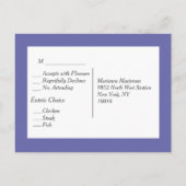 Briefkaart voor huwelijksuitnodiging (Achterkant)