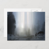 Briefkaart voor kerst van de cowboykerk (Voorkant / Achterkant)