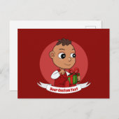 Briefkaart voor kerstbaby (Voorkant / Achterkant)