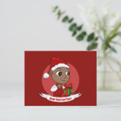 Briefkaart voor kerstbaby (Staand voorkant)