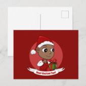 Briefkaart voor kerstbaby (Voorkant / Achterkant)
