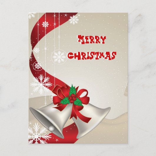 Briefkaart voor kerstcellen en linten (Voorkant)