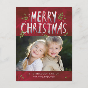 Briefkaart voor kerstfeestdag