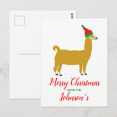 Briefkaart voor kerstfeestdagen (Voorkant / Achterkant)