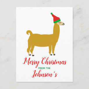 Briefkaart voor kerstfeestdagen