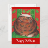 Briefkaart voor kerstfeestdagen (Voorkant / Achterkant)