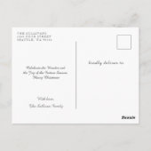 Briefkaart voor kerstfeestdagen JOY Photo Greeting (Achterkant)