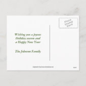 Briefkaart voor kerstfoto's van Gingerbrood (Achterkant)