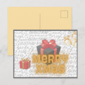 Briefkaart voor kerstmis (Voorkant / Achterkant)