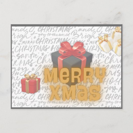 Briefkaart voor kerstmis (Voorkant)