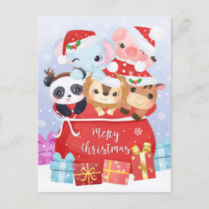 Briefkaart voor kerstmis