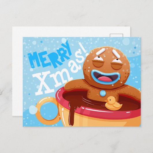 Briefkaart voor kerstmis (Voorkant / Achterkant)