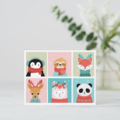 Briefkaart voor kerstmis (Staand voorkant)