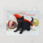 Briefkaart voor kerstmis van Joon - kat / kitten (Voorkant / Achterkant)