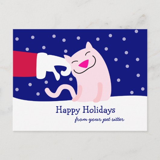 Briefkaart voor Kerstmis van Pet Care Professional (Voorkant)