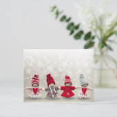 briefkaart voor kerstpoppen (Staand voorkant)