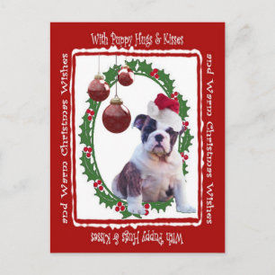 Briefkaart voor kerstpoppen van Bulldog #2