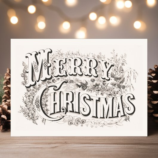 Briefkaart voor kerstreprografie