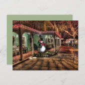 briefkaart voor kerstsneeuwpoppen (Voorkant / Achterkant)