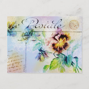 briefkaart voor kunstbloemen
