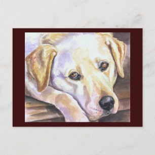 Briefkaart voor labrador Retriever