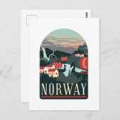 Briefkaart voor landschapsreizen (Voorkant / Achterkant)