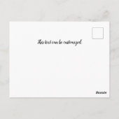 Briefkaart voor landschapsreizen (Achterkant)