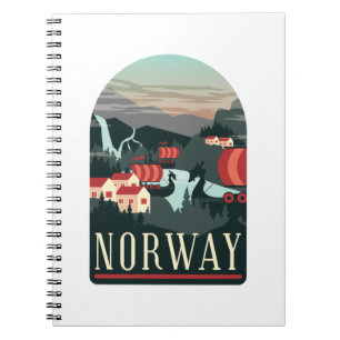 Briefkaart voor landschapsreizen notitieboek