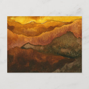 briefkaart voor landwegen "Receading Hills #3"