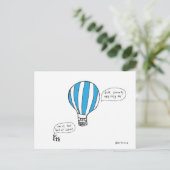 briefkaart voor luchtballon (Staand voorkant)