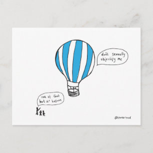 briefkaart voor luchtballon