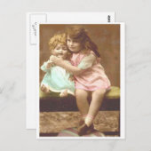  briefkaart voor meisje doll (Voorkant / Achterkant)