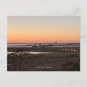 Briefkaart voor mobiele bay Sunset