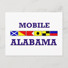 Briefkaart voor mobiele vlaggen