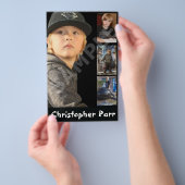 Briefkaart voor modellering/bewerking van mini-zed flyer (Hand)