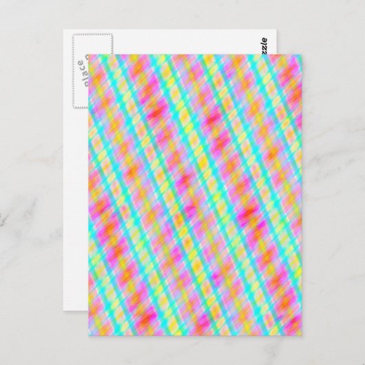 Briefkaart voor multi-threaded digitale kunst (Voorkant / Achterkant)