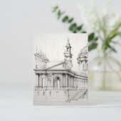 Briefkaart voor neoklassieke architectuur (Staand voorkant)