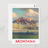 Briefkaart voor oldtimers van Montana (Voorkant / Achterkant)