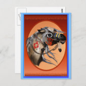 Briefkaart voor oorlogspaarden (Voorkant / Achterkant)