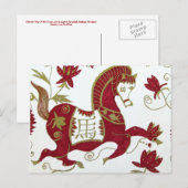 Briefkaart voor paardenastrologie (Voorkant / Achterkant)