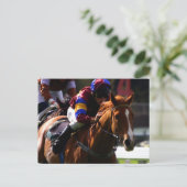 Briefkaart voor paardenraces (Staand voorkant)