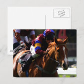 Briefkaart voor paardenraces (Voorkant / Achterkant)
