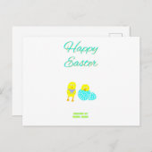 Briefkaart voor paashakselaars (Voorkant / Achterkant)