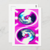 Briefkaart voor parallelle werelden (Voorkant / Achterkant)