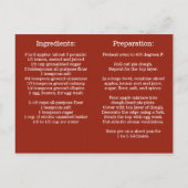 Briefkaart voor persoonlijk gebruik bij Apple Pie (Achterkant)