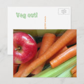 Briefkaart voor plantaardige kunst (Voorkant / Achterkant)