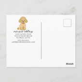 Briefkaart voor porseleinverplaatsing (Achterkant)