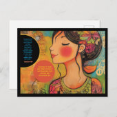 Briefkaart voor positieve bevestiging (Voorkant / Achterkant)