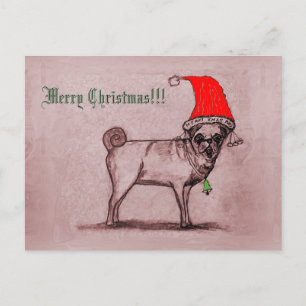 Briefkaart voor prettige kerstbeker