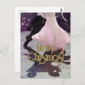 Briefkaart voor prettige kerstdansers (Voorkant / Achterkant)